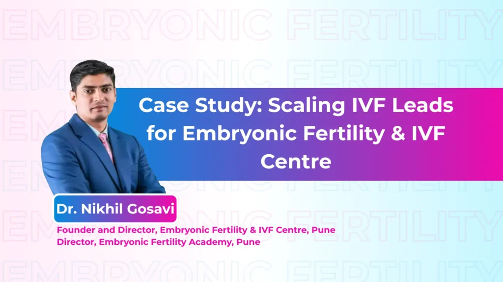 Case Study Scaling IVF Leads for Embryonic Fertility & IVF Centre