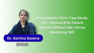 Homeopathy Clinic Case Study 21K+ Views & 90% Patient Growth Without Ads Arrow Marketing 360 (2)