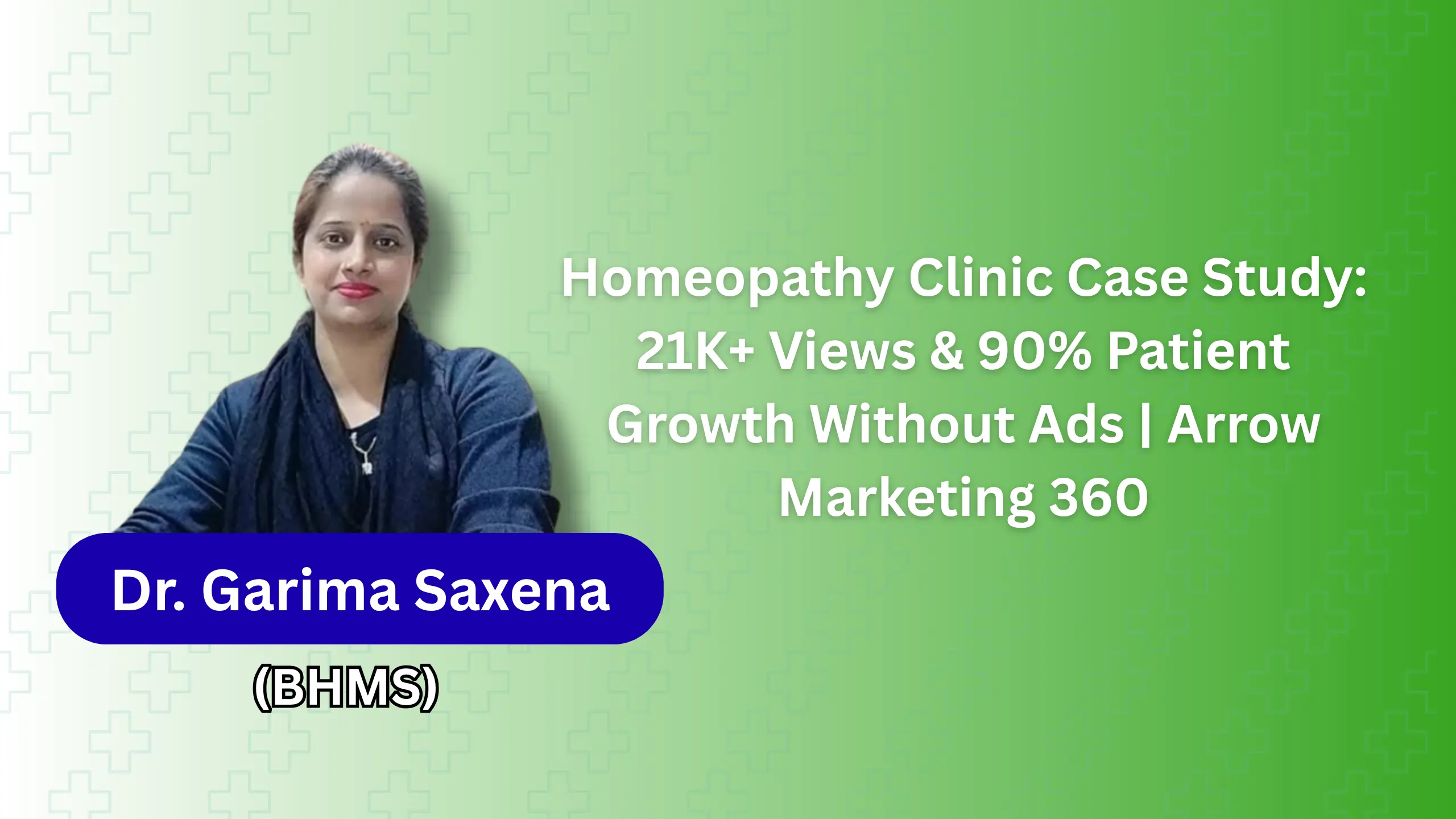 Homeopathy Clinic Case Study 21K+ Views & 90% Patient Growth Without Ads Arrow Marketing 360 (2)
